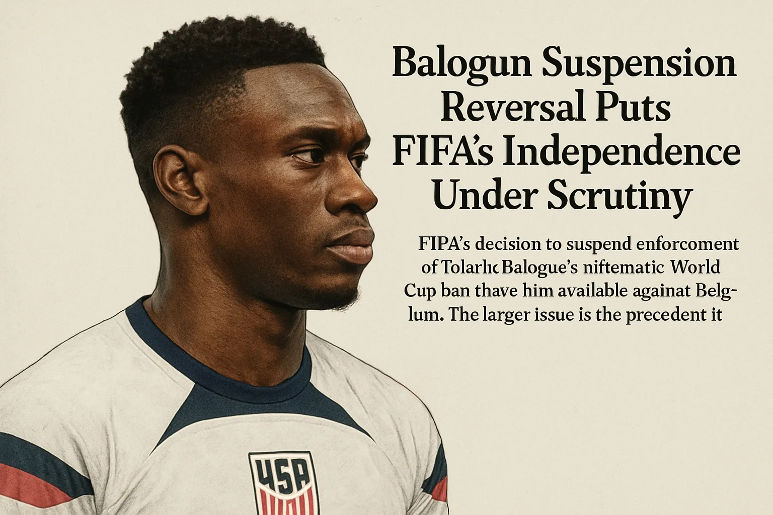 Balogun Suspension Reversal Puts FIFA’s Independence Under Scrutiny