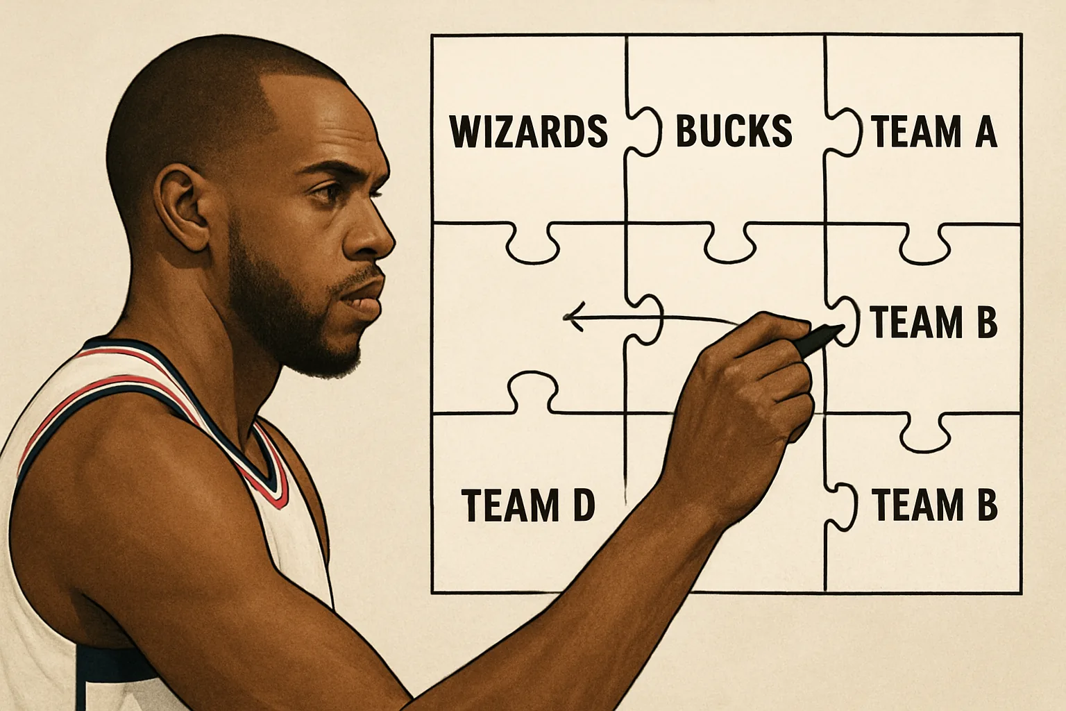 Khris Middleton’s Wizards Deal Became an NBA Cap Puzzle