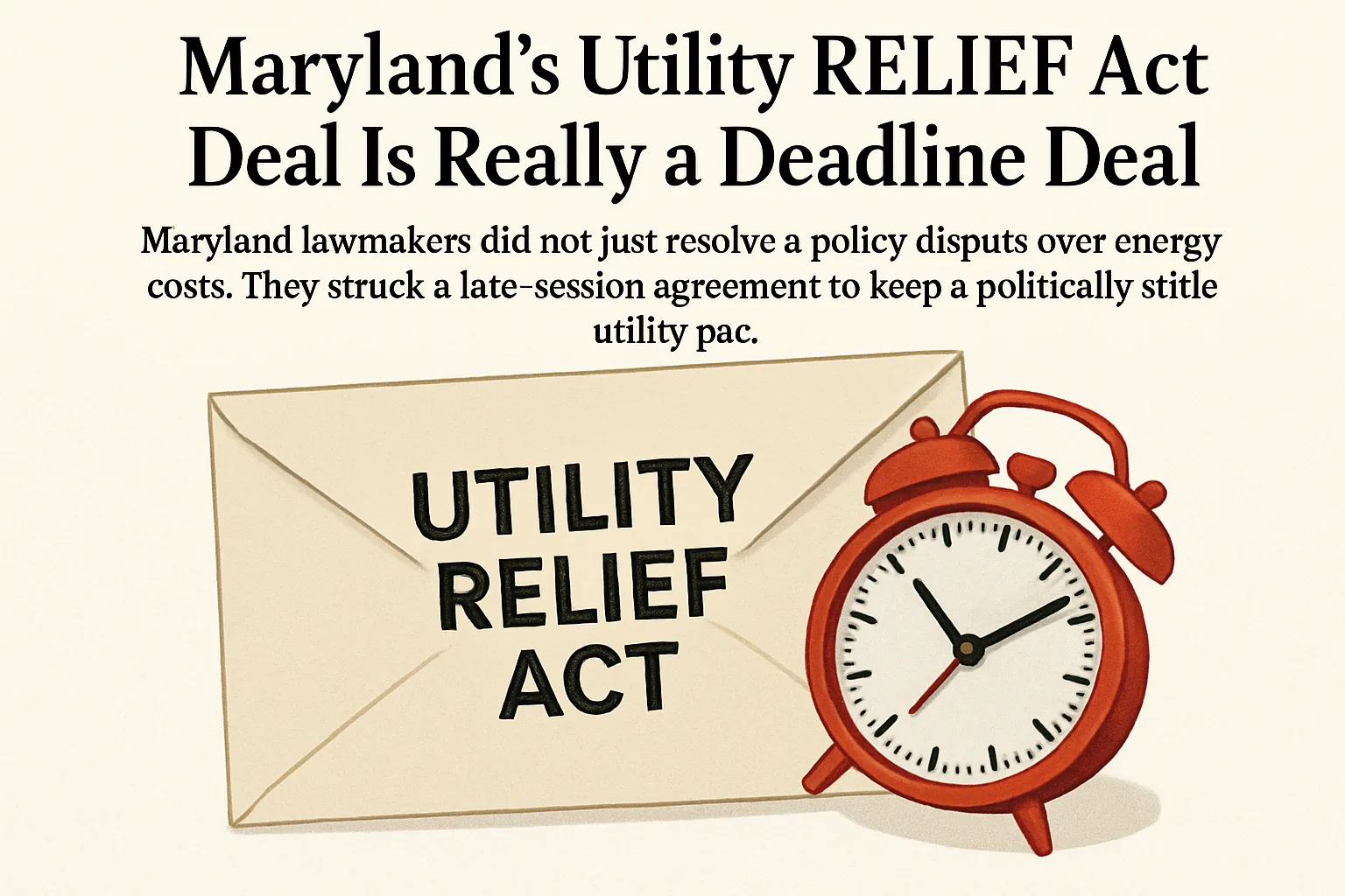 Maryland’s Utility RELIEF Act Deal Is Really a Deadline Deal