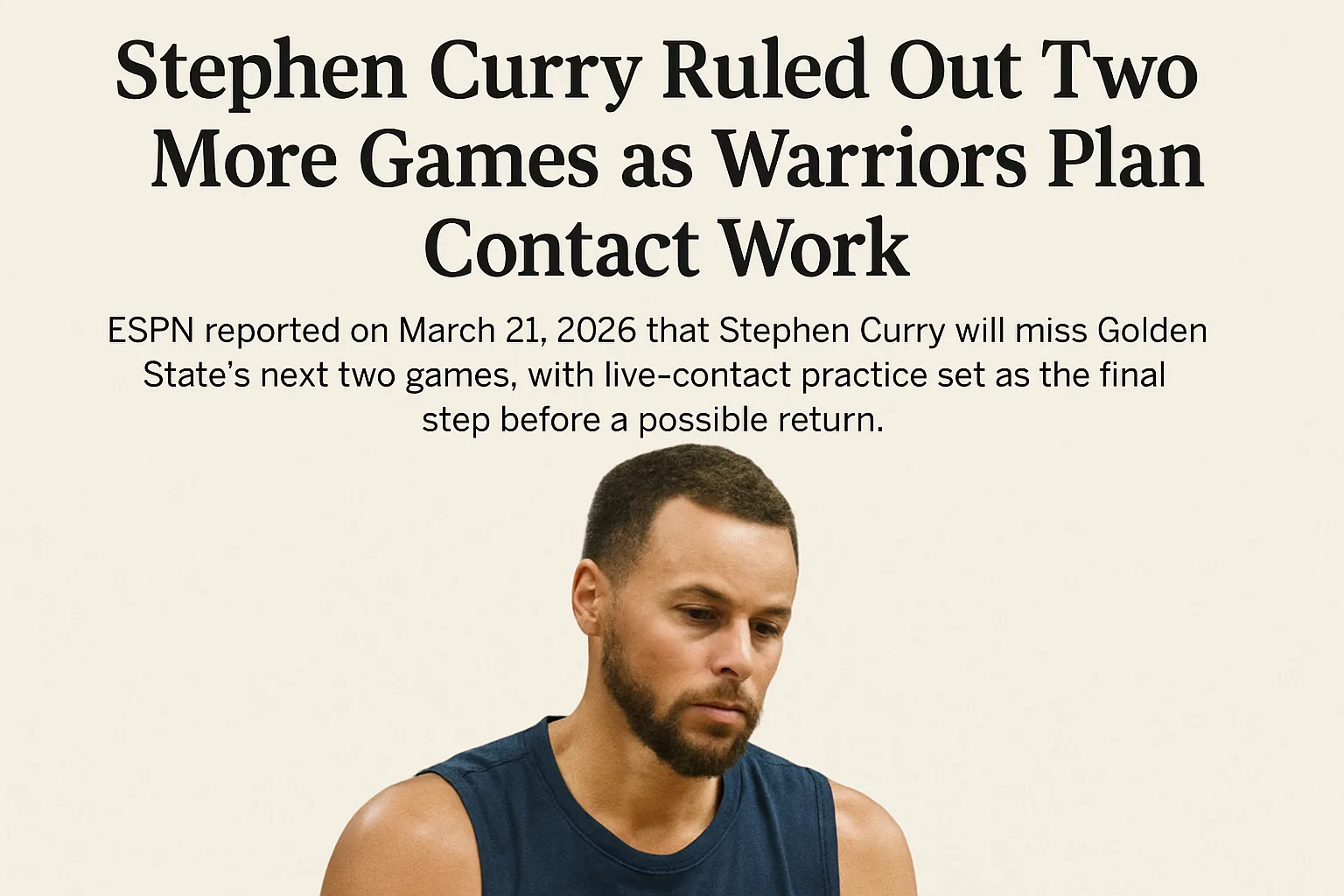 Stephen Curry Ruled Out Two More Games as Warriors Plan Contact Work