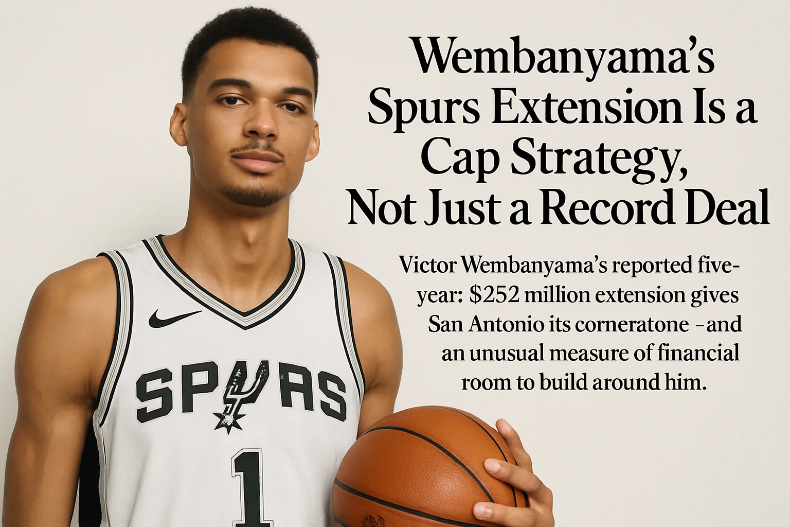 Wembanyama’s Spurs Extension Is a Cap Strategy, Not Just a Record Deal